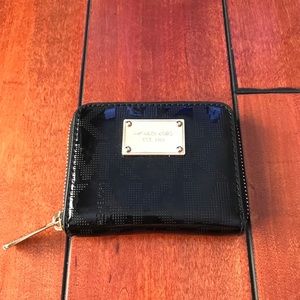 Michael Kors Black Patent Leather Wallet